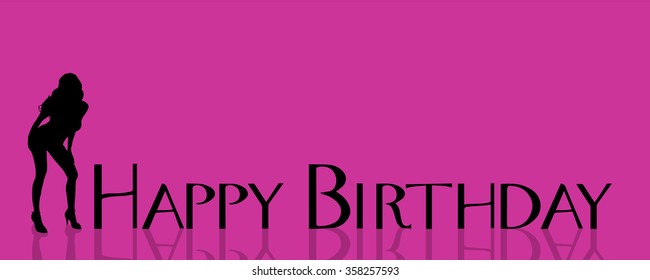 Vector illustration with the words happy birthday.