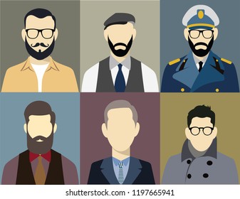 Vector illustration of working people characters of flat people design.