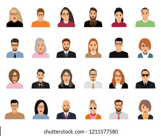 Vector illustration of working people characters of flat people design.