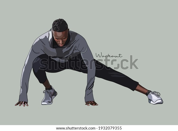 Vector Illustration of Workout, Exercise