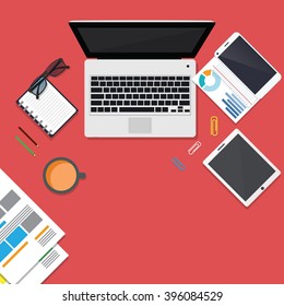 Vector Illustration : Workspace