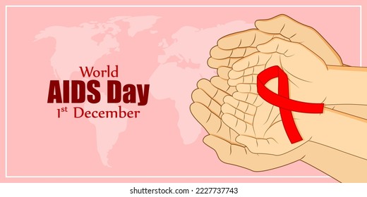 vector illustration for world aids day 