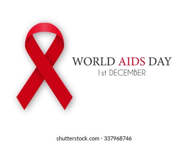 Vector illustration world AIDS Day.