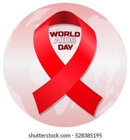 Vector illustration of World Aids Day. 