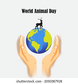 vector illustration for world animal day