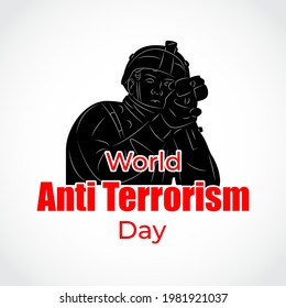 vector illustration for world anti terrorism day