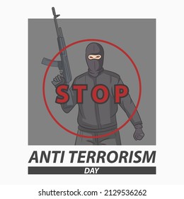 Vector illustration for world anti terrorism day. EPS10