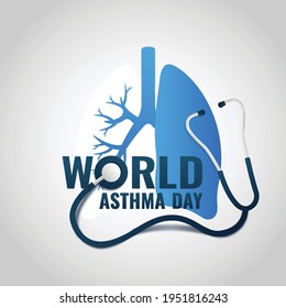 Vector Illustration of World Asthma Day.
