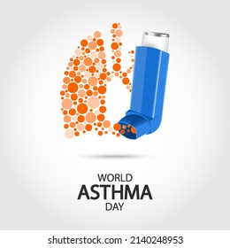 Vector Illustration of World Asthma Day.
