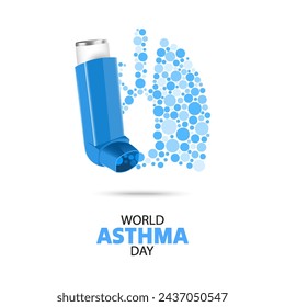 Vector Illustration of World Asthma Day. Awareness Day.
