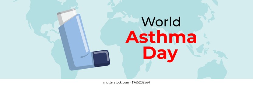 Vector illustration for world asthma day-4 may