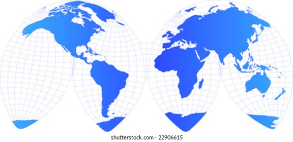 Vector illustration of the world atlas