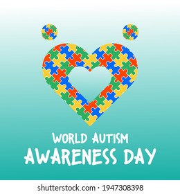 Vector illustration of World autism awareness day