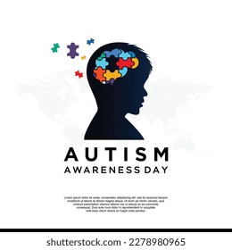 Vector Illustration of World autism awareness day