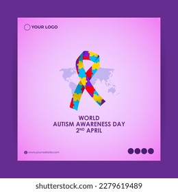 Vector illustration of World Autism Awareness Day