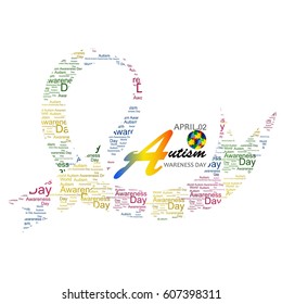 Vector illustration of World autism awareness day 2nd April.