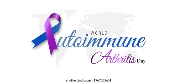 Vector illustration of World Autoimmune Arthritis day observed on May 20th .