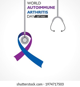 Vector Illustration of World Autoimmune Arthritis Day observed on 20th May