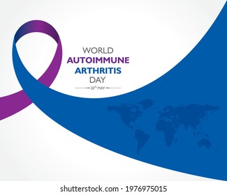 Vector Illustration of World Autoimmune Arthritis Day observed on 20th May