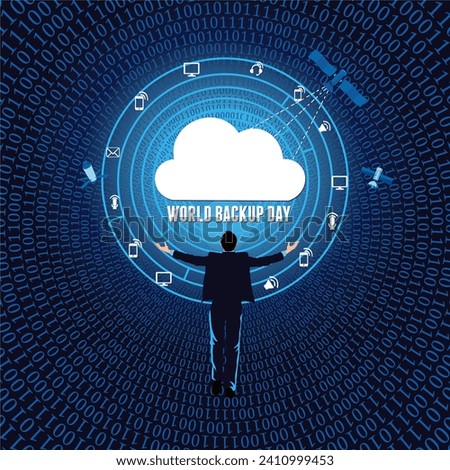 Vector illustration of World Backup Day.