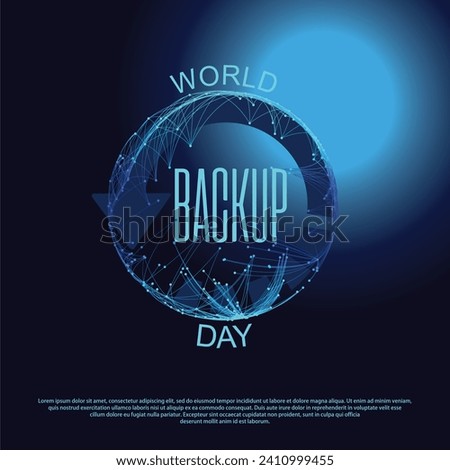 Vector illustration of World Backup Day.