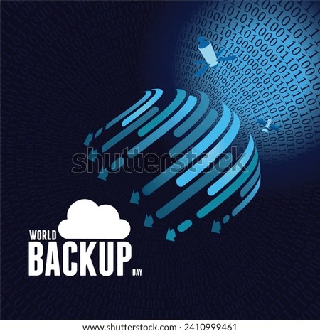 Vector illustration of World Backup Day.