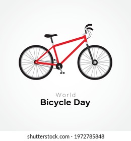 vector illustration for world bicycle day