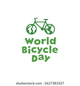 Vector illustration for world bicycle day