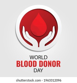 Vector Illustration of World Blood Donor Day
