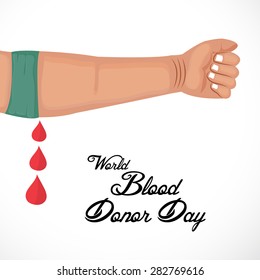 Vector Illustration for World Blood Donor Day.