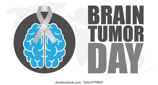 Ilustración vectorial del Día Mundial del Tumor Cerebral en la Plantilla de medios sociales