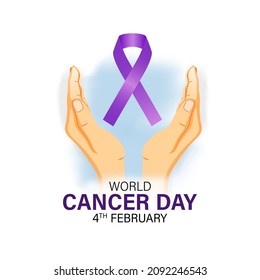 vector illustration for world cancer day