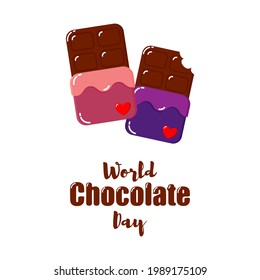 ilustración vectorial para el día mundial del chocolate.