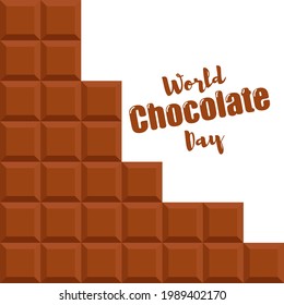 vector illustration for world chocolate day.