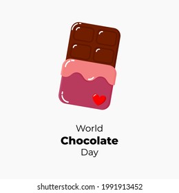 ilustración vectorial para el día mundial del chocolate.