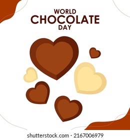 ilustración vectorial para el día mundial del chocolate.