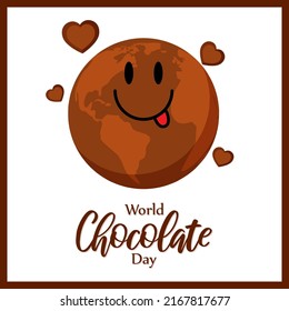 vector illustration for world chocolate day.