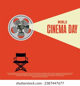 Vector illustration of World Cinema Day