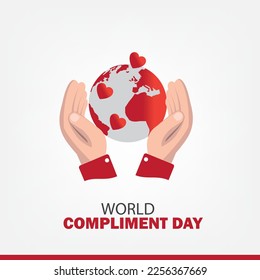 Vector Illustration of World Compliment Day. Simple and Elegant Design