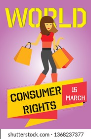 Vector illustration of World Consumer Rights Day