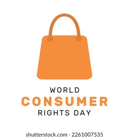 Vector illustration of World Consumer Rights Day. World Consumer Rights Day is celebrated on March 15 annually as a means of raising global awareness about consumer rights and needs