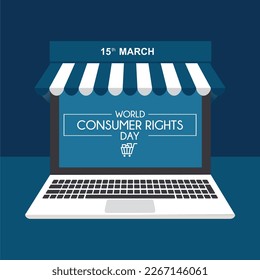 Vector illustration: World Consumer Rights Day.