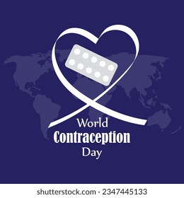 Vector illustration of World Contraception Day banner