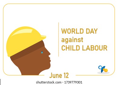 Vector illustration for the World Day against Child Labour