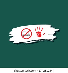 Vector Illustration of World Day Against Child Labour which is held on 12 June