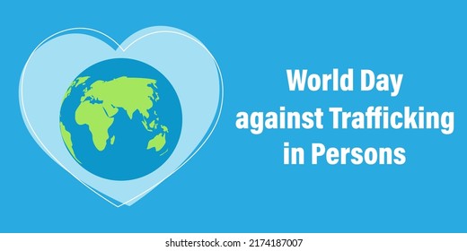 Vector illustration for World Day against Trafficking in Persons