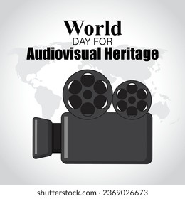 Cartel del Día Mundial del Patrimonio Audiovisual