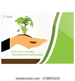 vector illustration for world day to combat desertification and drought. background.