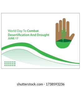 vector illustration for world day to combat desertification and drought. background.