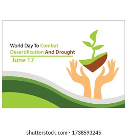 vector illustration for world day to combat desertification and drought. background.